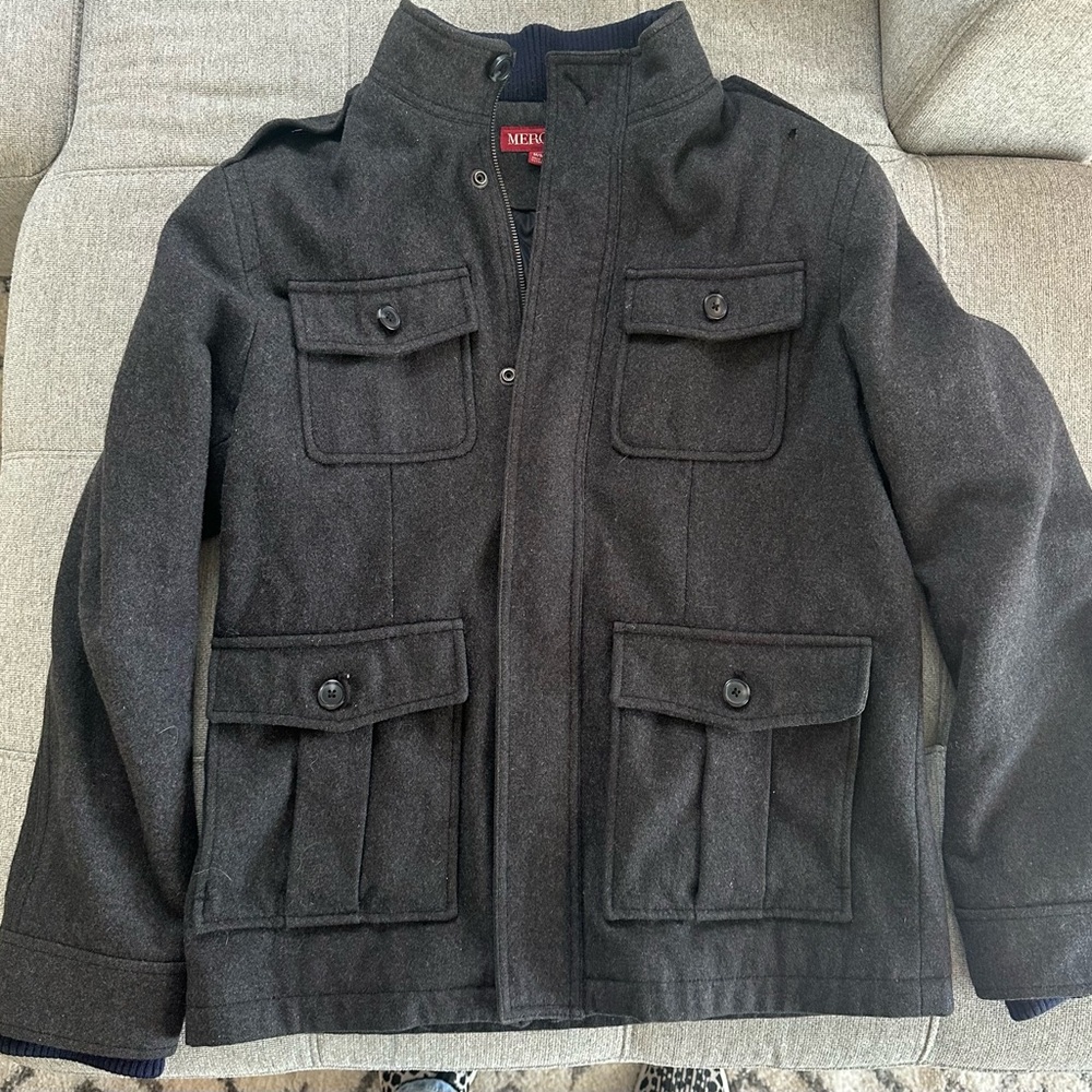 Merona Black Military Field Jacket